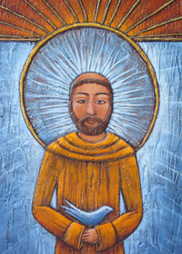 St. Francis and the Bluebird by Jane Cassidy
