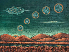 The Glow of Spiraling Moons by Jane Cassidy