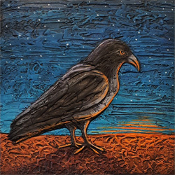 Raven at Sunset by Jane Cassidy