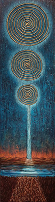 Spiraling Moons at Sunset by Jane Cassidy