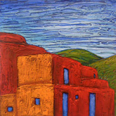 Taos Pueblo III by Jane Cassidy