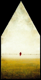 Red Bird Yellow House by Corey Horne