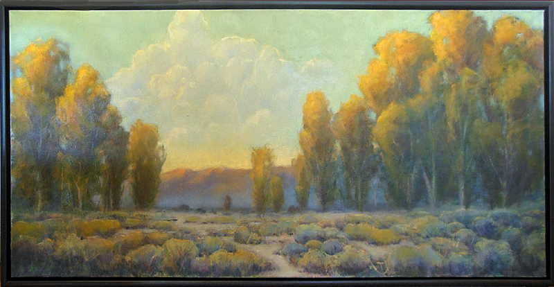 Chamisa & Cottonwoods by Kat Sawyer