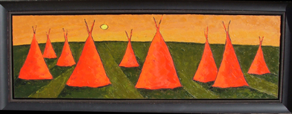 Light Rising on Tee Pees by Jill Shwaiko 