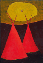 2 Tee Pee's & Moonring by Jill Shwaiko