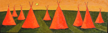 Light Rising on Tee Pees by Jill Shwaiko