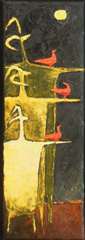 Red Bird Balance by Jill Shwaiko
