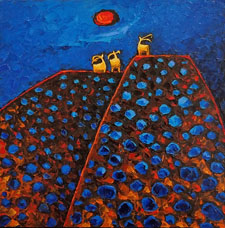 Perfect Spot with the Moon by Jill Shwaiko