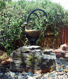 Large Proud Sheep & Fountain by Jill Shwaiko