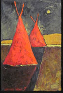 Strong Shadows and Teepees by Jill Shwaiko