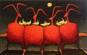 Bird Gossip by Jill Shwaiko