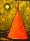 Teepee in Gold Light by Jill Shwaiko