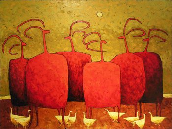 Ignoring the Birds Underfoot by Jill Shwaiko