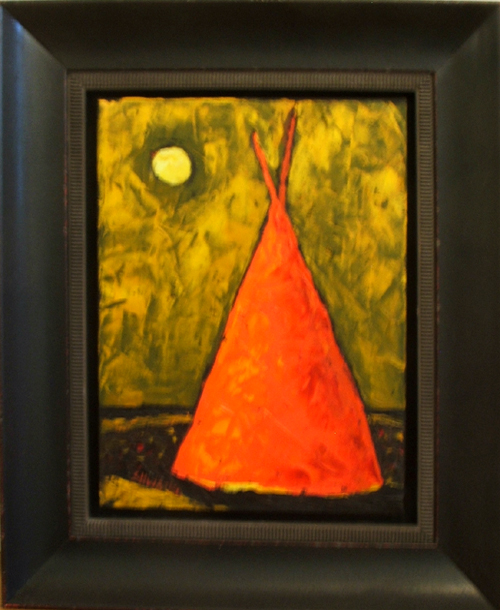 Teepee in Gold Ligth by Jill Shwaiko
